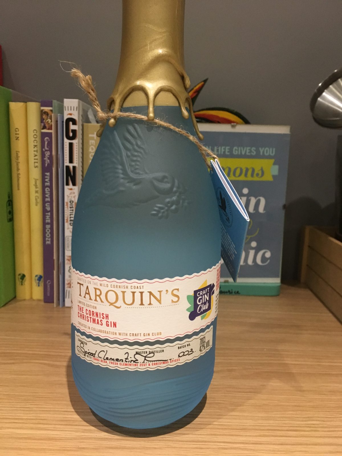 Tarquin's Cornish Christmas gin Jenny in Brighton