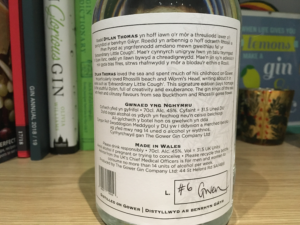 Gower Rhosili gin label