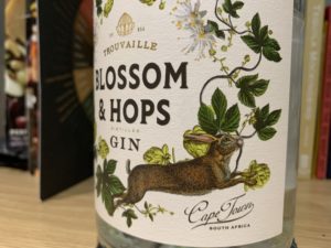 Blossom & Hops gin label