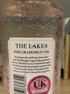 The Lakes Distillery Pink Grapefruit gin