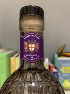 Christopher Wren gin label