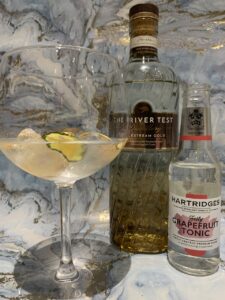 Chalkstream Gold gin and tonic