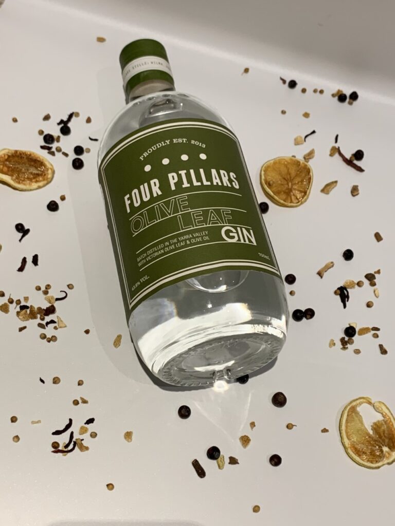Four Pillars Olive Leaf gin Jenny in Brighton